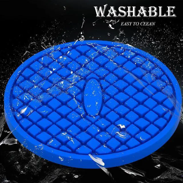 Alt view image 5 of 7 - 2-Pack Silicone Cup Holder Coaster Inserts - Universal Non-Slip Car Cup Holder Liners for Men and Women - Interior Accessories Set (Deep Blue)