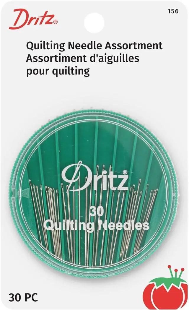 Main image of Dritz 156 Hand Needle Compact for Quilting, Assorted Sizes (30-Count)