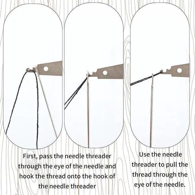 Alt view image 5 of 7 - Sinbana 37pcs Big Eye Steel Needle Set, Portable Hand Sewing Needles with Small Scissors 5 Thread 2 Needle Threader 2 Thimble & Thread Ripper Tools for Beginners & Craft Lovers