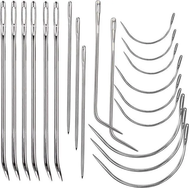 Main image of Veroave Sewing Needles, Curved Needle, 20 PCS Upholstery Needle