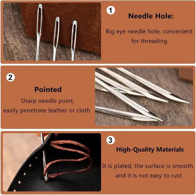 Alt view image 4 of 7 - Veroave Sewing Needles, Curved Needle, 20 PCS Upholstery Needle