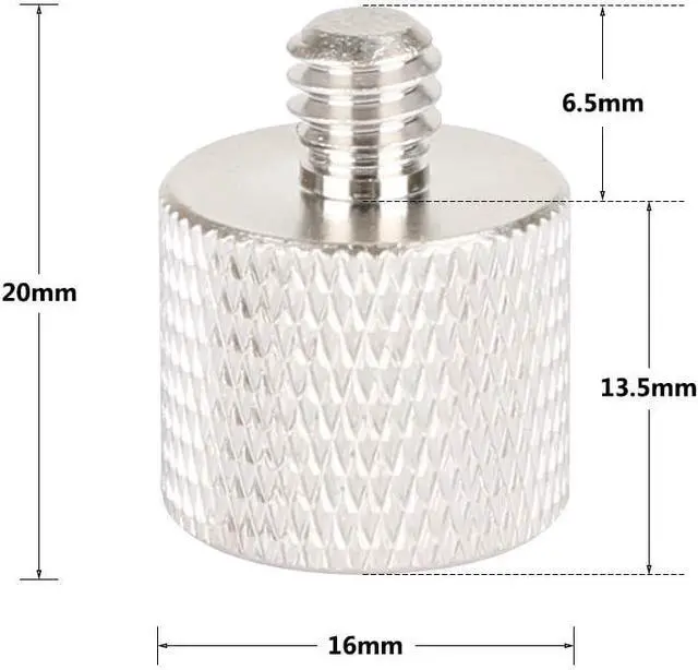 Alt view image 5 of 6 - CAMVATE 1/4" Male to 3/8" Female Adapter for Tripod and Camera & Qr Plate