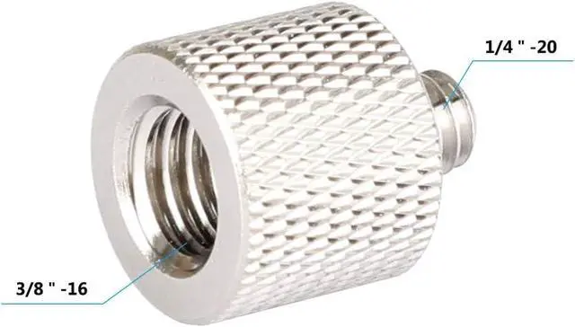 Alt view image 6 of 6 - CAMVATE 1/4" Male to 3/8" Female Adapter for Tripod and Camera & Qr Plate