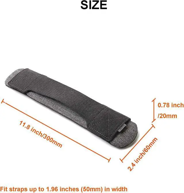 Alt view image 6 of 7 - Shoulder Strap Pad Replacement,Universal Removable Anti-Slip Relieve Pressure Comfort Backpack Strap Pads Cushion