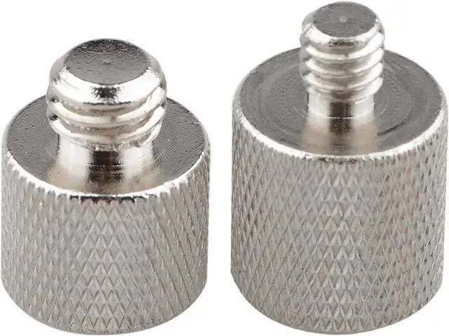 Main image of CAMVATE 1/4" Female to 3/8" Male & 3/8"-16 Female to 1/4"-20 Male Screw | For Tripod Camera Qr Plate Adapter Brass