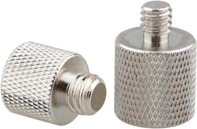 Alt view image 2 of 5 - CAMVATE 1/4" Female to 3/8" Male & 3/8"-16 Female to 1/4"-20 Male Screw | For Tripod Camera Qr Plate Adapter Brass