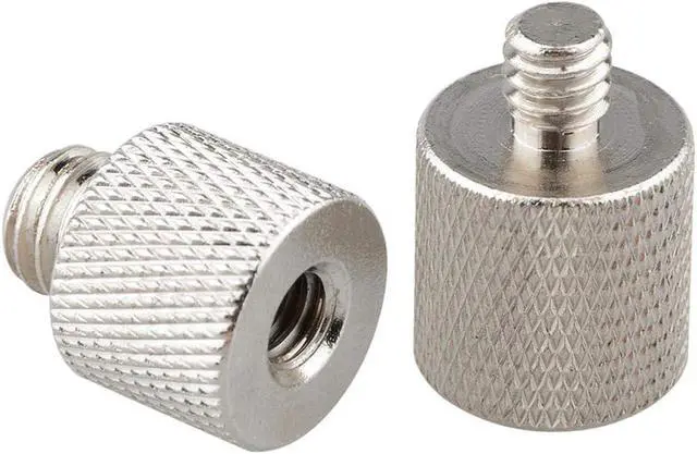 Alt view image 3 of 5 - CAMVATE 1/4" Female to 3/8" Male & 3/8"-16 Female to 1/4"-20 Male Screw | For Tripod Camera Qr Plate Adapter Brass