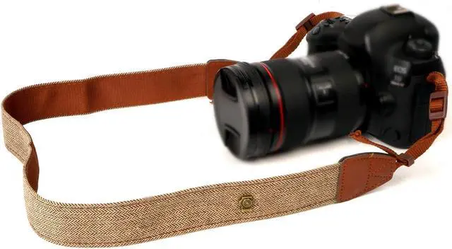 Alt view image 4 of 7 - Camera Strap Canvas Brown Shoulder Strap with Quick Release Buckles | Adjustable Vintage Neck Shoulder Carrying Strap for DSLR SLR Most Digital Cameras