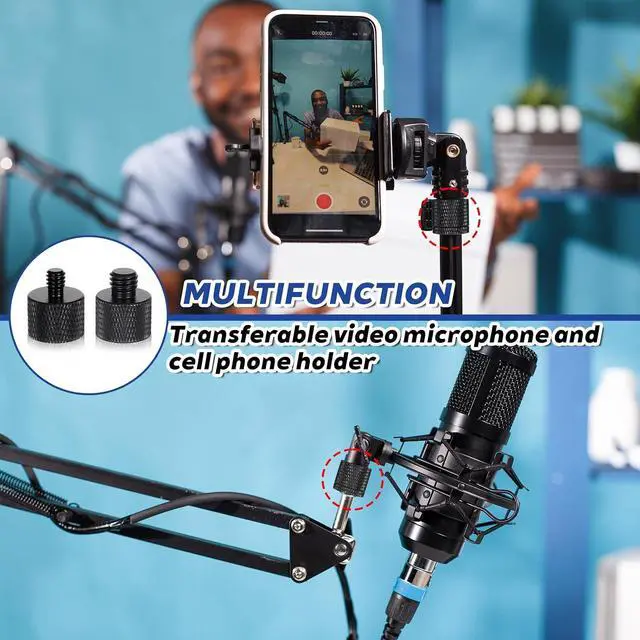 Alt view image 5 of 7 - Xthrotsenk 2pcs 1/4 to 3/8 & 3/8 to 1/4 Camera Tripod Adapter Tripod Screw Adapter 1/4 Male to 3/8 Female and 3/8 Male to 1/4 Female Adapters Set for Camera Monitor Tripods Microphone Mic Stand Mount