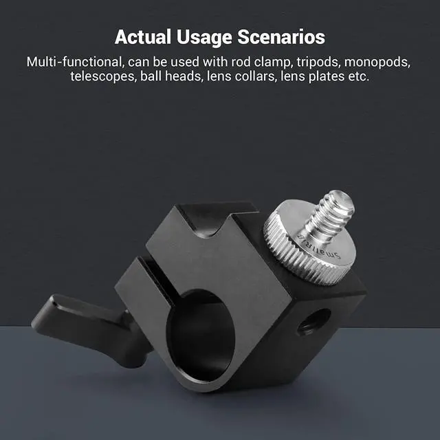Alt view image 6 of 7 - SmallRig 1/4" to 1/4" Double Head Screw Adapter 2-Pack - 828 | Double-Head Stud for Camera Cage/Monitor/LED/Microphone, 1/4" Male to 1/4" Male Threaded, 2-Pack for Versatile Mounting