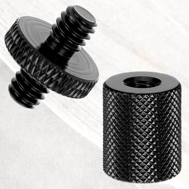 Alt view image 7 of 7 - 6 Pack 1/4" to 1/4" Threaded Tripod Screw Adapter, Double Sided Standard Mounting Thread Converter Monopod Shoulder Rig Tripod Screw Adapter Female Adapters Set for Camera Cage Mount Light Stand