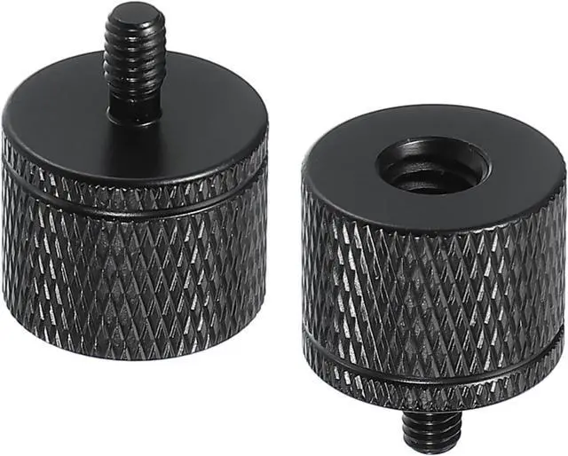Main image of PATIKIL Tripod Screw Adapter 1/4" Female to M4 Male, 2 Pcs Tripod Nut Connectors Camera Mount Screw Camera Double Head Converter for Microphone Holder Magic Arms Accessories, 20 mm