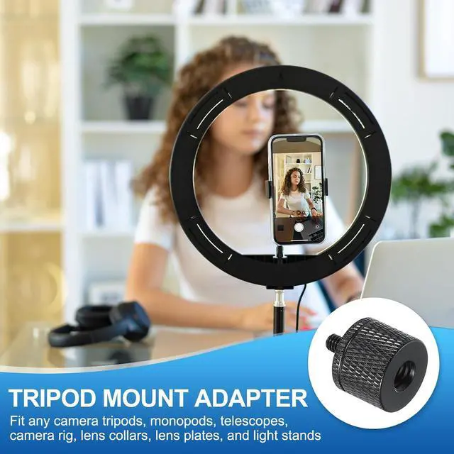 Alt view image 4 of 7 - PATIKIL Tripod Screw Adapter 1/4" Female to M4 Male, 2 Pcs Tripod Nut Connectors Camera Mount Screw Camera Double Head Converter for Microphone Holder Magic Arms Accessories, 20 mm