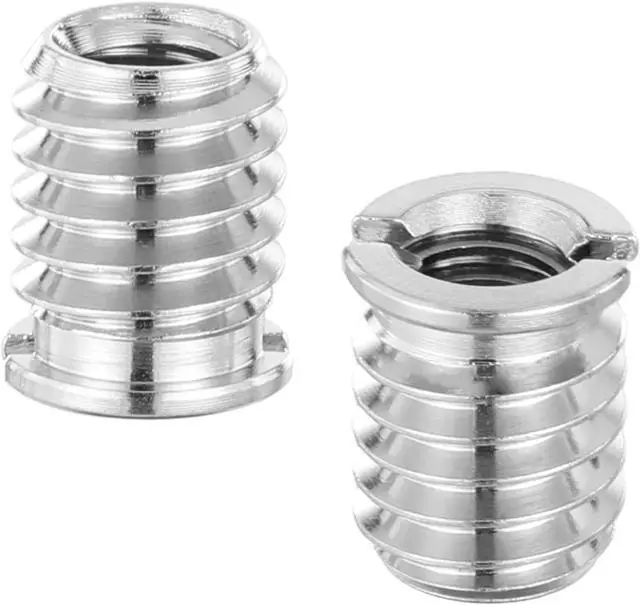 Main image of 4 PCS 1/4 to 3/8 Adapter, 1/4 Female to 3/8 Male Adapter Tripod Thread Adapters 12 Mm Height Reducer Bushing Convert Screw Adapters for Camera Dslr Slr Monopod Tripod Ballhead Stand and Video Light