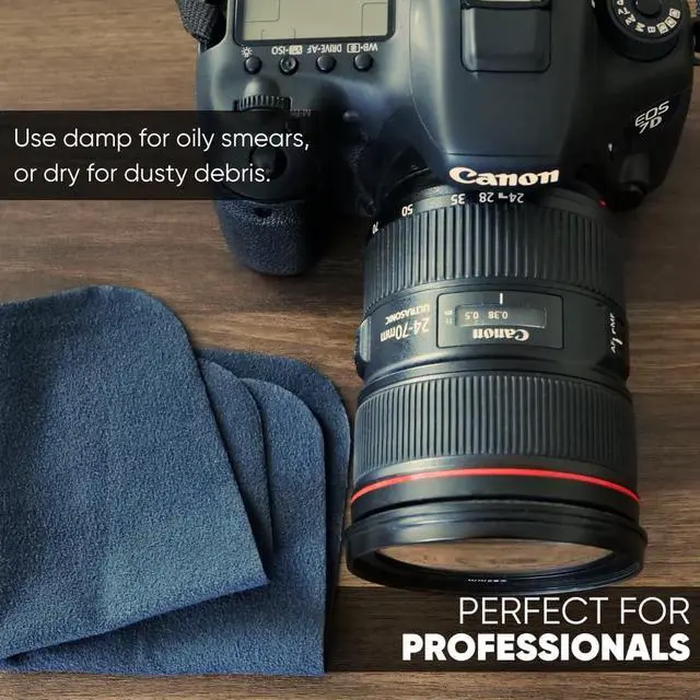 Alt view image 5 of 6 - Premium Lens Glasses Cleaning Cloth by Microfiber Wholesale | Black | 6x6 | 10pk | Soft Microfiber Suede | Travel Size Reusable | No Lint Scratch-Free Durable | Lenses Glasses Phones