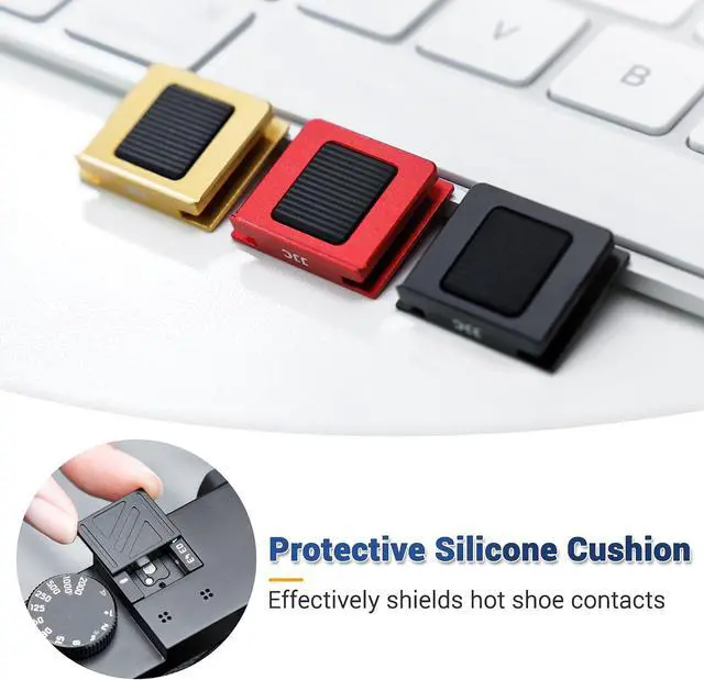 Alt view image 4 of 7 - Upgraded Q3 43 Metal Hot Shoe Cover Cap w Full-Coverage for Leica Q3 43 Q2 | Q3 43 Hotshoe Protector, Aluminum Alloy Cover with Silicone Cushion, Special Designed for Leica Q3 43 Camera Accessories