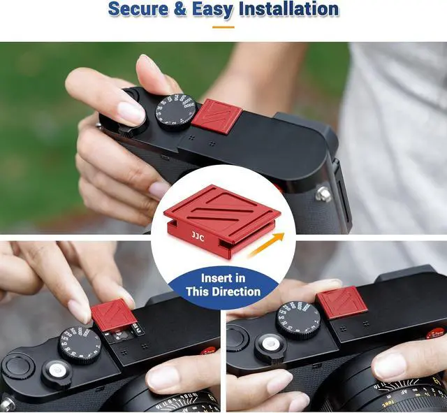 Alt view image 5 of 7 - Upgraded Q3 43 Metal Hot Shoe Cover Cap w Full-Coverage for Leica Q3 43 Q2 | Q3 43 Hotshoe Protector, Aluminum Alloy Cover with Silicone Cushion, Special Designed for Leica Q3 43 Camera Accessories