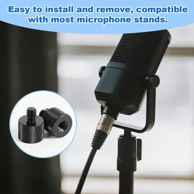 Alt view image 6 of 7 - 8pcs Tripod Screw Adapters, 1/4" to 3/8" Threaded Mount Converter Screw Tripod Accessories for Camera Light Stand Mic Stand and More