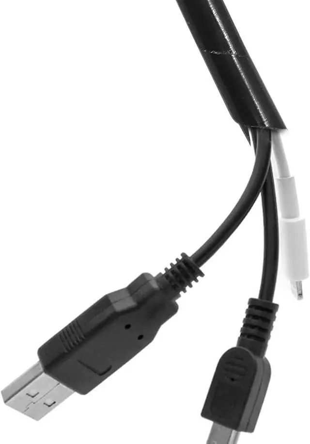 Alt view image 3 of 5 - 1/4" Spiral Cable Wrap, Black, 43 Ft | Power Cord Detangler, Spiral Wire Wrap, Desktop Computer Cable Organizer