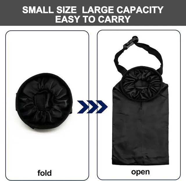 Alt view image 7 of 7 - 2Pcs Hanging Car Trash Bag Washable Reusable Car Garbage Can for Travel | Reusable hanging car trash bag on seatback; elastic lid traps odors, side pocket, washable eco design for car travel home