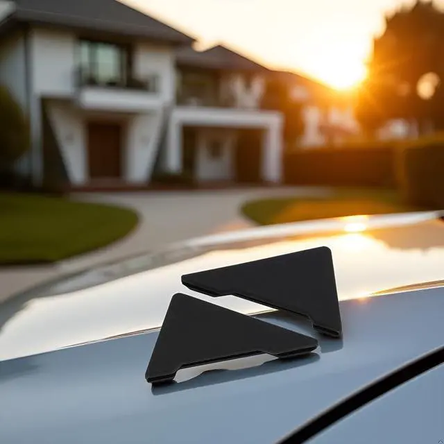 Alt view image 5 of 6 - 2Pcs Silicone Car Door Corner Covers, Triangle Car Front Door Corner Protector Edge Guard, Self-Adhesive Anti-Collision Protector for Auto, Anti-Scratch Bumper Trim, Interior Accessories