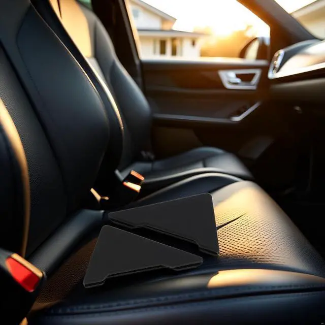 Alt view image 6 of 6 - 2Pcs Silicone Car Door Corner Covers, Triangle Car Front Door Corner Protector Edge Guard, Self-Adhesive Anti-Collision Protector for Auto, Anti-Scratch Bumper Trim, Interior Accessories