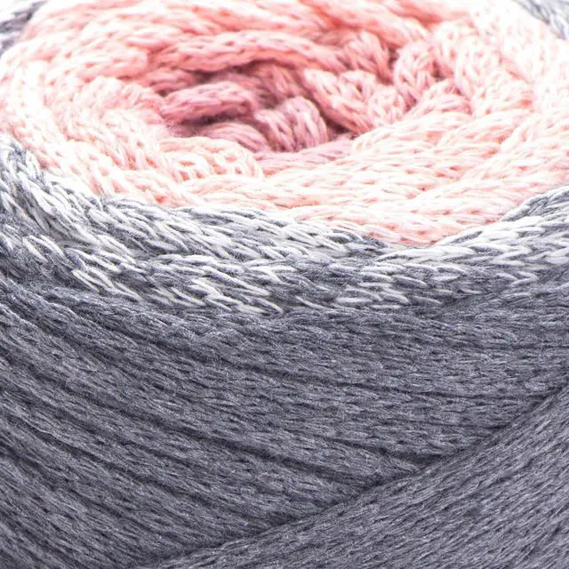 Alt view image 2 of 7 - YarnArt Macrame Cotton Spectrum 80% Cotton Multicolor Cord 8.8 oz (250g), 246 yds (225m) Colorful Rope for Knots, Weaving, DIY Crafts Worsted Weight Aran (4) (1306)