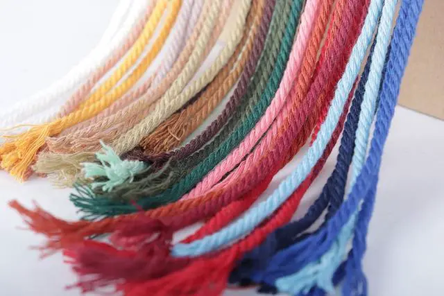 Alt view image 2 of 7 - NOANTA Natural Macrame Cord 3mm x 109Yards, Beige Cotton Rope Macrame Yarn | Macrame Rope Supplies, 3 Strand Twisted Cotton Yarn String, Cotton Cord for Wall Hanging, Plant Hangers, Crafts, Knitting
