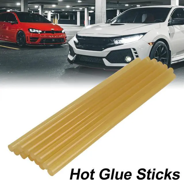 Alt view image 2 of 6 - X AUTOHAUX 12 Pcs 7mm x 200mm Hot Glue Sticks Auto Body Paintless Dent Removal Repair Yellow for Car | Yellow, Hot Melt Glue Stick, Auto Body Paintless Dent Removal Repair