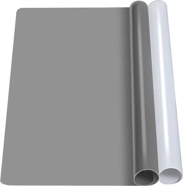 Main image of LEOBRO Silicone Mat for Resin Molds, 2 PCS 15.7" x 11.7" Play Dough Mat, Silicone Mats for Crafts, Jewelry Molds Mats, for Resin, Clay, Paint, Dark Gray & Clear