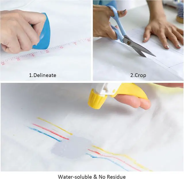 Alt view image 7 of 7 - 4 Pack Tailors Chalk, Washable Sewing Chalk for Fabric | For quilting, crafts, tailoring, washable marks, multi-color set for light and dark fabric, home DIY sewing accessories