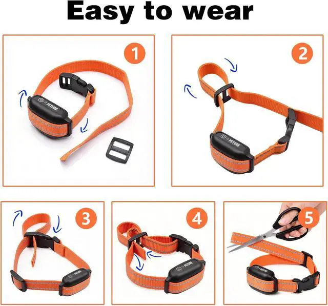 Alt view image 5 of 5 - Dog Shock Collar Replacement Strap, Compatible with Peture Jugbow Bousnic | 3/4 x 27 Inch Adjustable Reflective Nylon Strap with Buckle for Small Medium Large Dogs Training