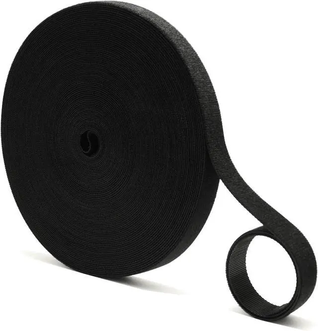 Main image of 60ft x 1/2 Inch Hook and Loop Straps Double Sided Roll, Fastening Reusable Cable Ties Self Gripping, Adjustable Cord Straps Cable Management Tape for Home, Office, Wire Bundling