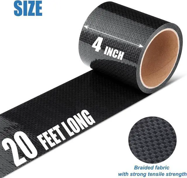 Alt view image 2 of 7 - Ramkle RV Underbelly Tape, 4" x 20' RV Underbelly Material, Waterproof Tape with Permanent Sealing Adhesive for RV, Camper Travel Trailer, Mobile Home, Tear Repair Patch