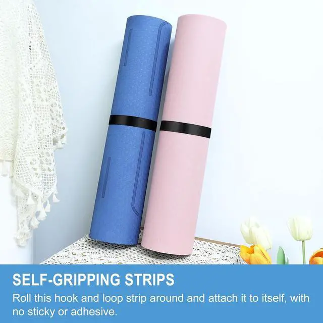Alt view image 5 of 6 - 1 in x 30 ft Hook and Loop Roll | Double-Sided Strips, Self-Gripping Straps | Reusable Multi-Purpose Wrap Fasteners for Home, Office, Data Center, and More
