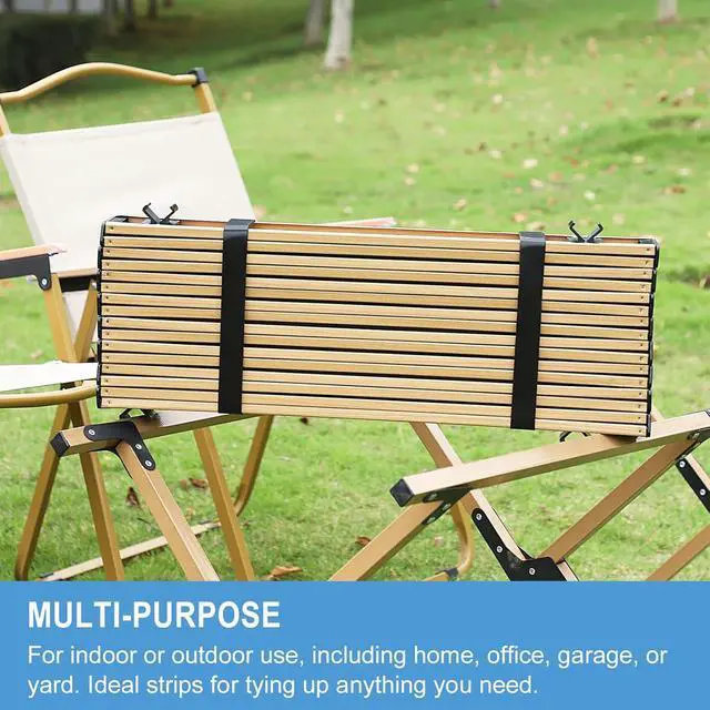 Alt view image 6 of 6 - 1 in x 30 ft Hook and Loop Roll | Double-Sided Strips, Self-Gripping Straps | Reusable Multi-Purpose Wrap Fasteners for Home, Office, Data Center, and More