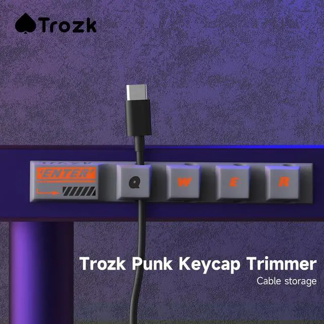 Alt view image 3 of 6 - Trozk Cable Clips Adhesive Cable Organizer Cord Holder Wire Clip Wire Management Self Adhesive Hooks for Home, Car, Office, Nightstand, Desk