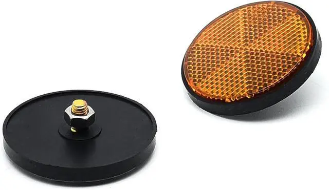 Alt view image 3 of 6 - Surf turtle 6Pcs Plastic Universal Screw Mount Reflective Warning Reflector | for Motorcycle Bike