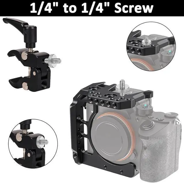 Alt view image 7 of 7 - Standard 1/4"-20 Male to 1/4"-20 Male Tripod Screw, 4 PCS Standard Camera Screw Adapter Converter Double Head Tripod Mounting Thread Light Stand Screws for Shoulder Rig Stud Mounting Accessories