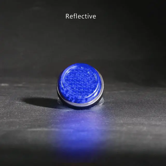Alt view image 6 of 6 - Deep Blue Reflector Motorcycle License Plate Bolts and Nuts