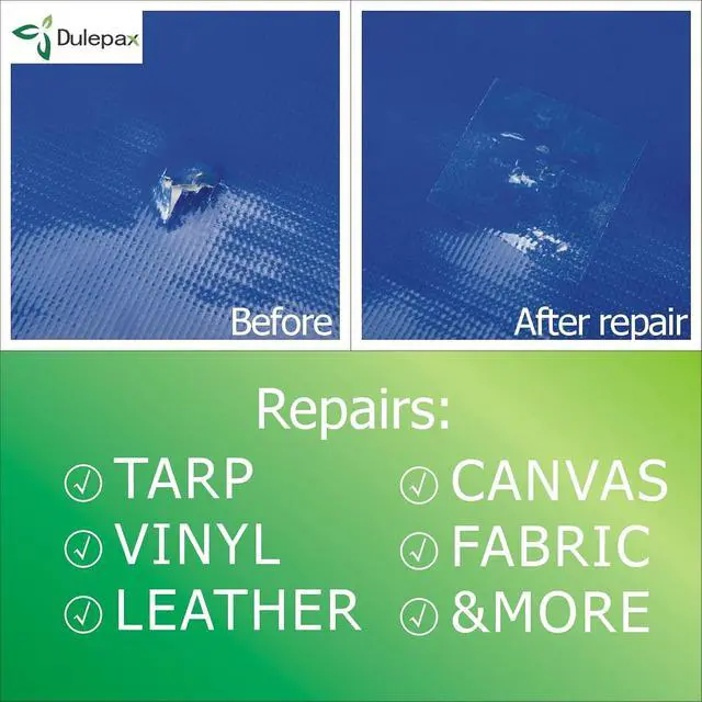 Alt view image 6 of 7 - Dulepax-Tent Repair Tape,Awning Repair Tape,Boat Covers Repair,RV Covers Repair Kit,Tarp Repair,Canvas Pctch Kit,Sail Tape Etc...1 Roll of 30FT x 2.9"