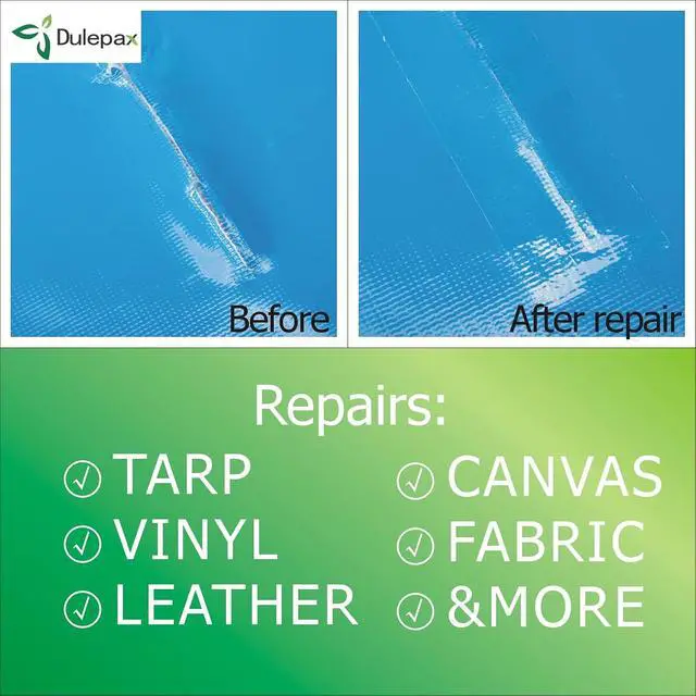 Alt view image 7 of 7 - Dulepax-Tent Repair Tape,Awning Repair Tape,Boat Covers Repair,RV Covers Repair Kit,Tarp Repair,Canvas Pctch Kit,Sail Tape Etc...1 Roll of 30FT x 2.9"