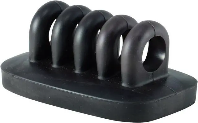 Alt view image 2 of 2 - Cable Clip Holder Weighted Desktop Cord Management Fixture (Black)