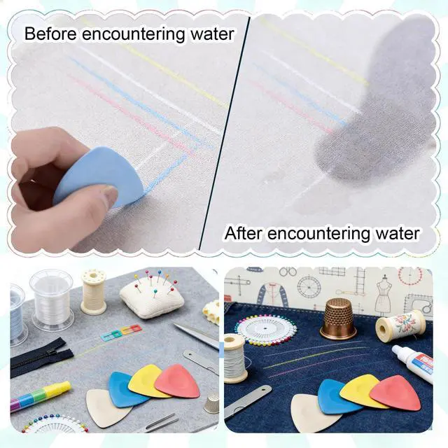 Alt view image 3 of 7 - Tailors Chalk Sewing Tailor's Fabric Marker Chalk for Quilting,Sewing Supplies Accessories (10Pcs)