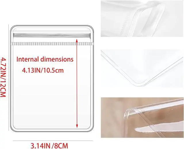 Alt view image 2 of 7 - GSXRB PVC Anti Tarnish Jewelry Bags,Jewelry Bags Clear Plastic. Jewelry Pouch for Jewelry Rings and Earrings (100 pcs3.14x4.72 inches)