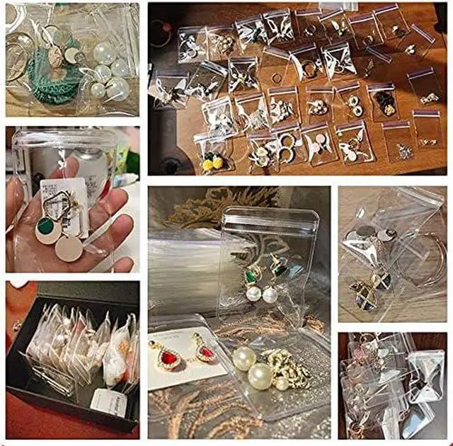 Alt view image 7 of 7 - GSXRB PVC Anti Tarnish Jewelry Bags,Jewelry Bags Clear Plastic. Jewelry Pouch for Jewelry Rings and Earrings (100 pcs3.14x4.72 inches)