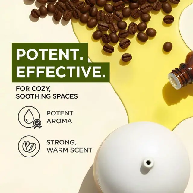 Alt view image 3 of 6 - 100% Pure Coffee Essential Oil for Skin & Diffuser - 0.34 Fl Oz | Coffee Oil for Perfume & DIY Candle Making Scent, Rich Roasted Aroma for Home Fragrance, Aromatherapy Grade Oil - Gya Labs