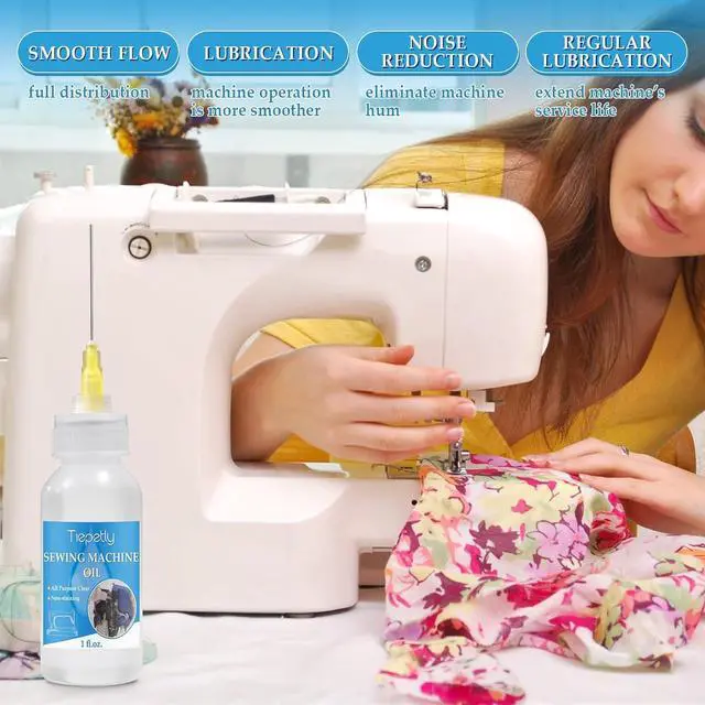 Alt view image 3 of 6 - Sewing Machine Oil with Needle Tip and Double Head Brush, Fine Light Machine Oil, Universal Clear Lubricanting Oil for Most Light Machine, 1FL.OZ.
