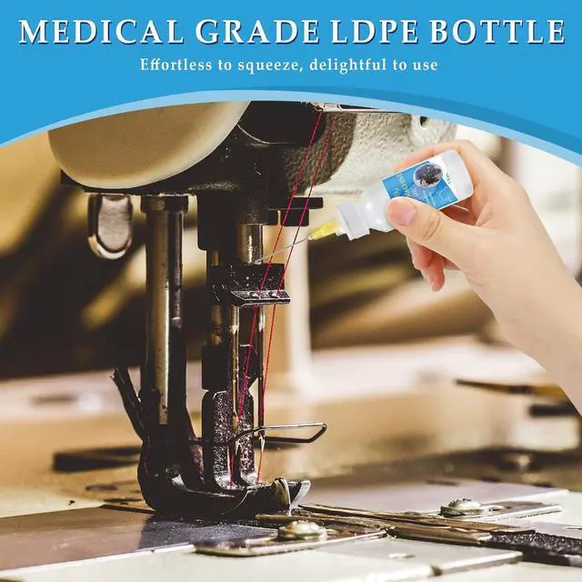 Alt view image 5 of 6 - Sewing Machine Oil with Needle Tip and Double Head Brush, Fine Light Machine Oil, Universal Clear Lubricanting Oil for Most Light Machine, 1FL.OZ.
