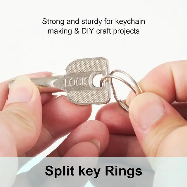 Alt view image 3 of 7 - 100PCS Split Key Rings Bulk for Keychain and Crafts Keychain Rings (Silver 25mm)